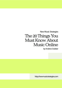 The 20 Things You Must Know About Music Online, cover